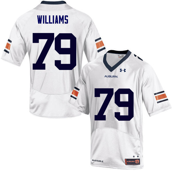 Auburn Tigers Men's Andrew Williams #79 White Under Armour Stitched College NCAA Authentic Football Jersey LCW4874RV